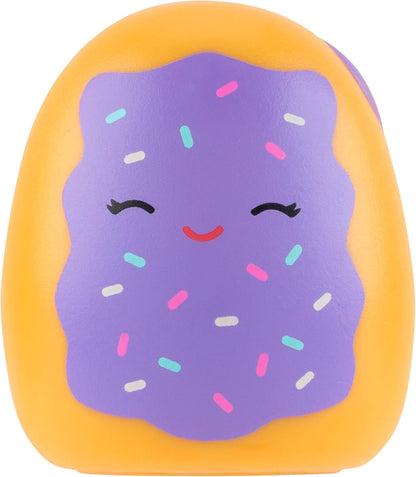 Squish-a-longs Mini-Squish 14-Pack (Wave 4, Style 1) includes Nicolas the Lavender Spotted Bat, Amelia the Cheese Mouse, Diane the Peach Bigfoot