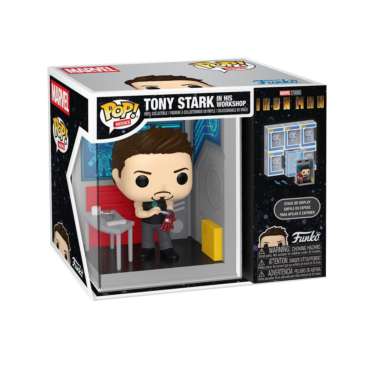 Funko Pop! Nooks: Marvel - Tony Stark's Garage - Marvel Comics- Vinyl-Sammelfigur - Geschenkidee - Offizielle Handelswaren - Spielzeug Für Kinder und Erwachsene - Superheroes Fans
