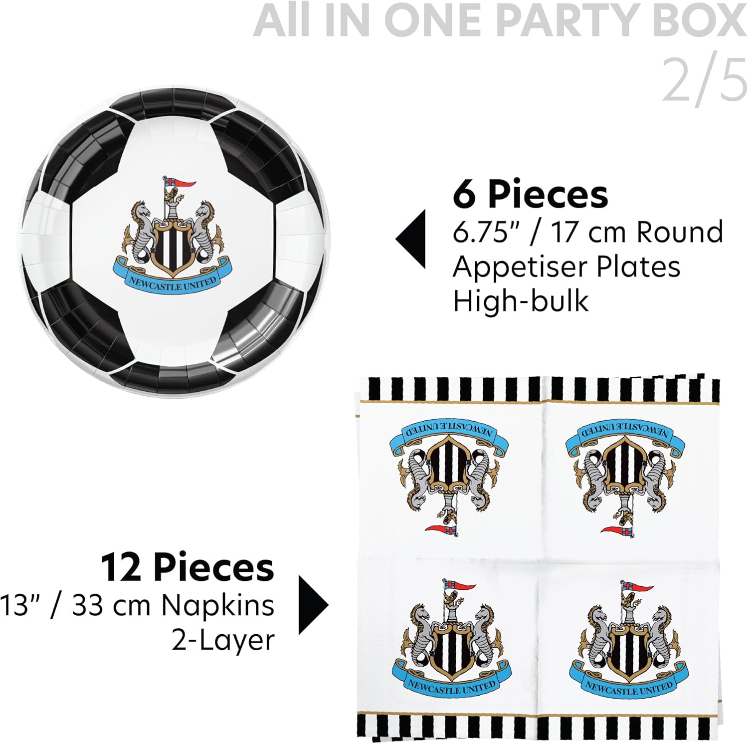 Newcastle United FC ALL-IN-ONE Party Box /Toys