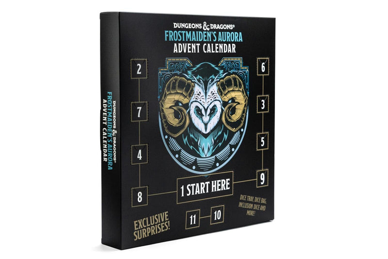 Fanroll D&D Frostmaiden's Aurora Advent Calendar - Dungeons & Dragons advent calendar includes multiple sets of dice, a dice bag, and more!