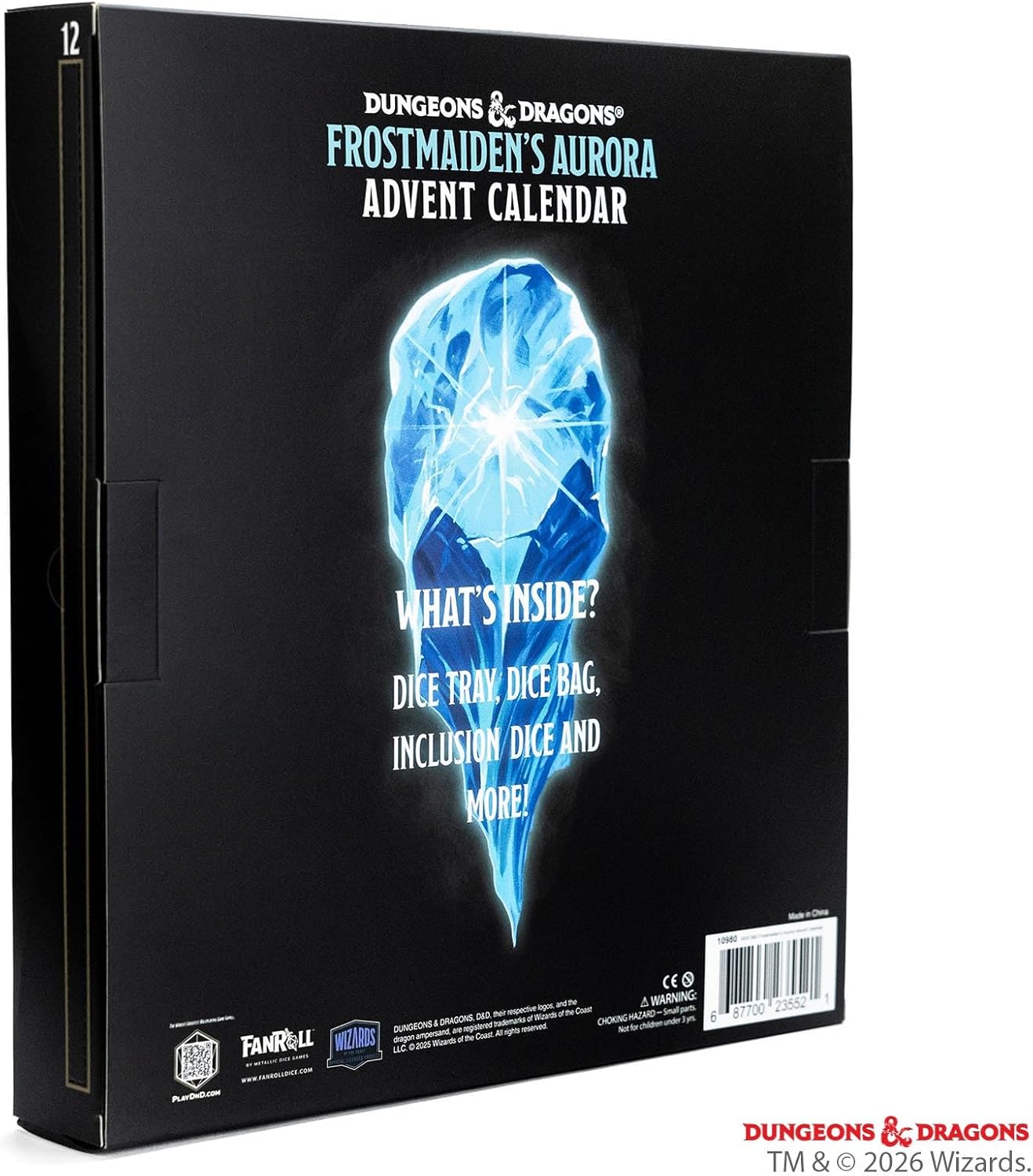 Fanroll D&D Frostmaiden's Aurora Advent Calendar - Dungeons & Dragons advent calendar includes multiple sets of dice, a dice bag, and more!