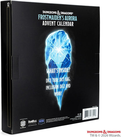 Fanroll D&D Frostmaiden's Aurora Advent Calendar - Dungeons & Dragons advent calendar includes multiple sets of dice, a dice bag, and more!