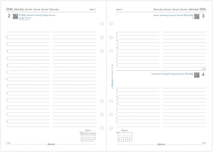 Filofax A5 Day Per Page 5 Language Appoi