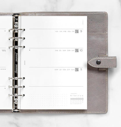 Filofax A5 Minimal Week on Two Pages 5 Language 2026 Diary Planner Refills 26-68590