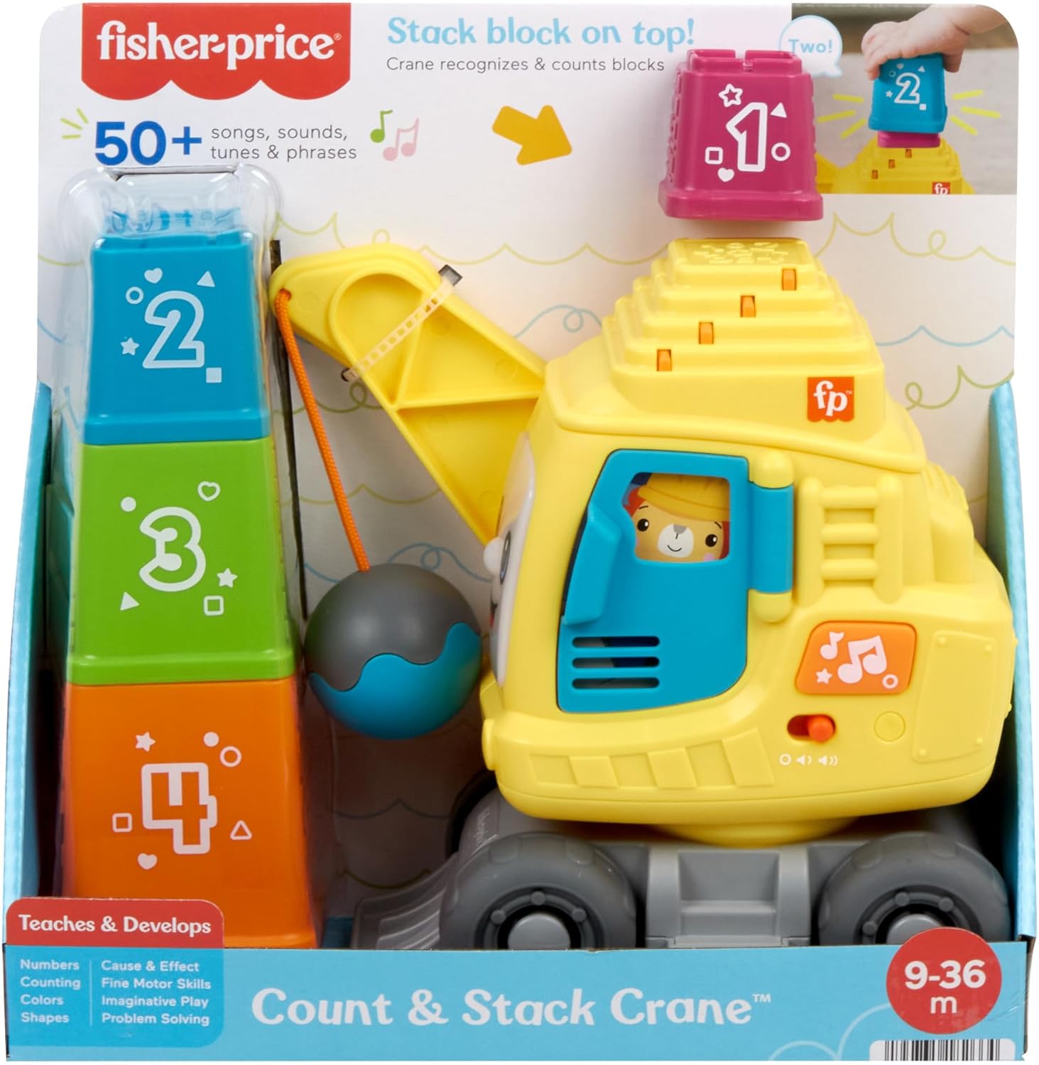 Fisher Price - Fisher Price Tel- en Stapelkraan