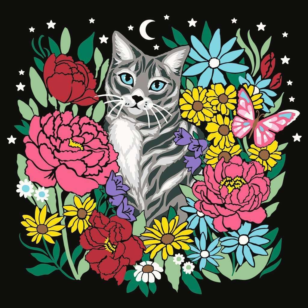 Ravensburger - CreArt Pixie Cold Schilderen op Nummer - Kat
