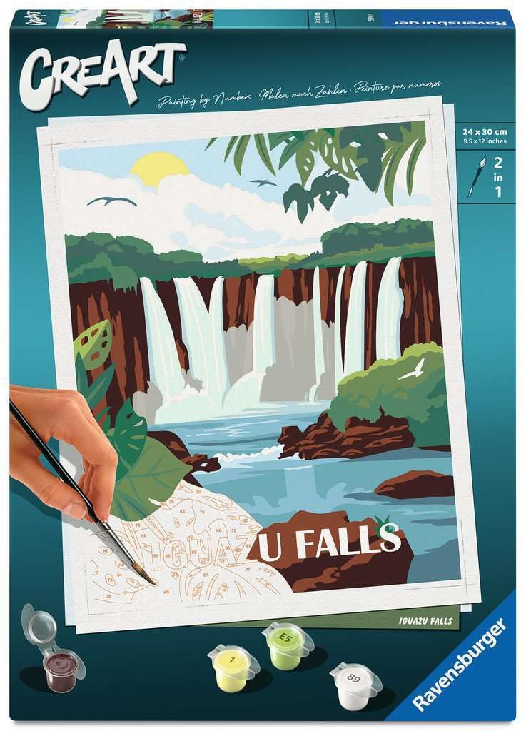 Ravensburger - Ravensburger CreArt Schilderen op Nummer - Iguazu Watervallen