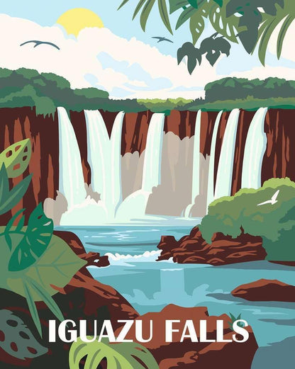 Ravensburger - Ravensburger CreArt Schilderen op Nummer - Iguazu Watervallen