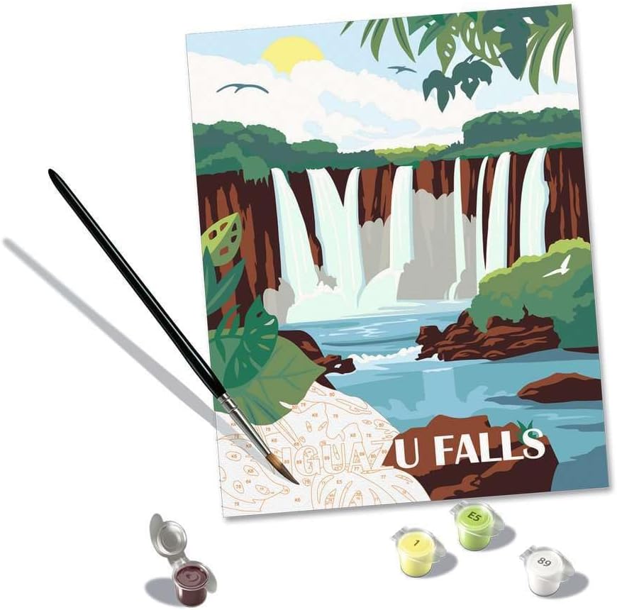 Ravensburger - Ravensburger CreArt Schilderen op Nummer - Iguazu Watervallen