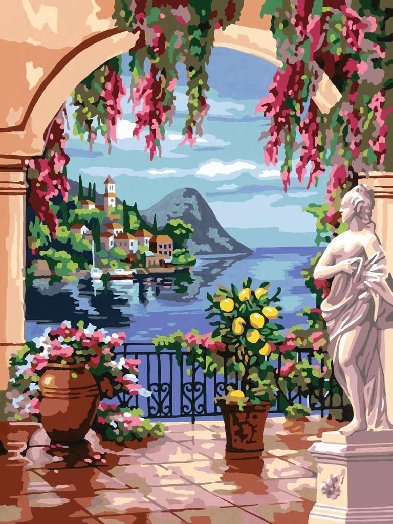 CreArt, Malen nach Zahlen Adults Premium - Lago Maggiore