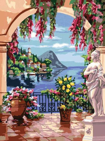 CreArt, Malen nach Zahlen Adults Premium - Lago Maggiore