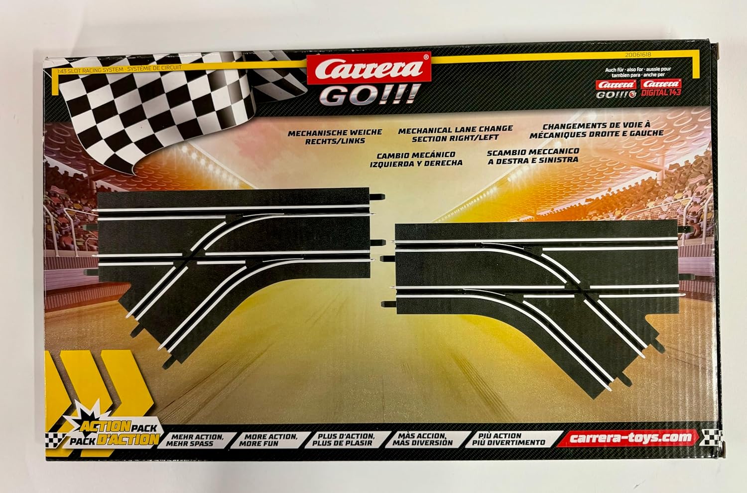 Carrera: Accessorio Digital 1:43 - Mechanical Lane Change Section Left+Right