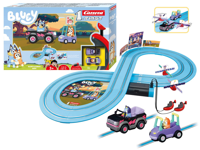 Carrera Slot 1.First: Bluey - Bluey & Bingo Race 1:50 (20063054)