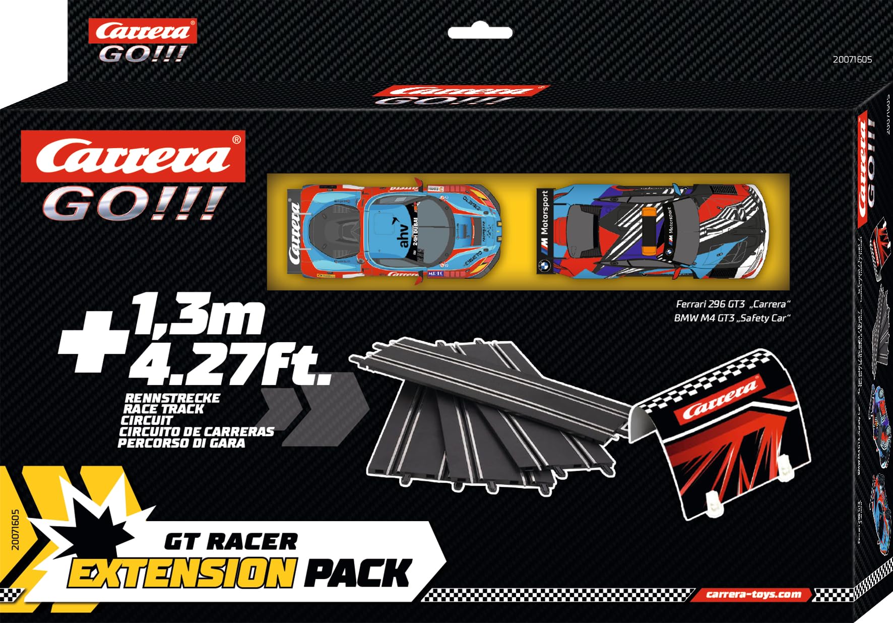 Carrera - Carrera GO!!! GT Racer Uitbreidingsset 1:43 - BMW M4 GT3 vs. Ferrari 296 GT3