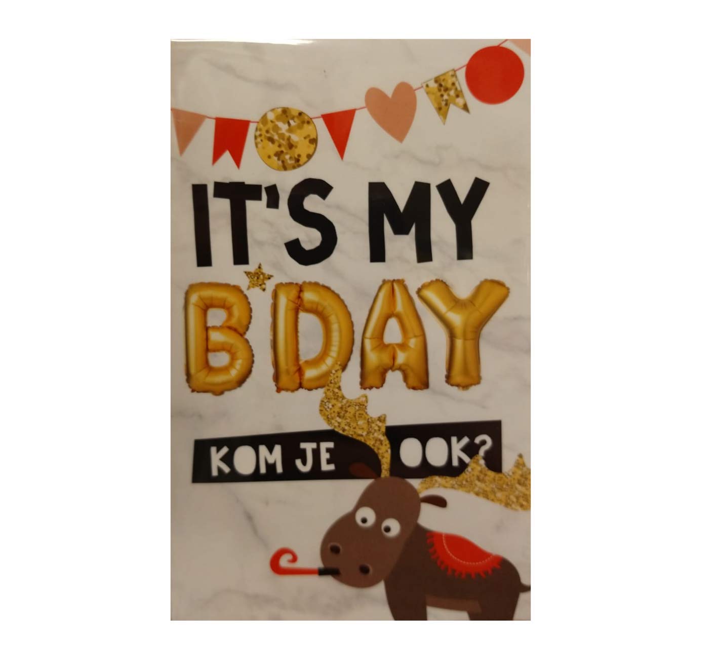 Uitnodigingen B-day 6st.