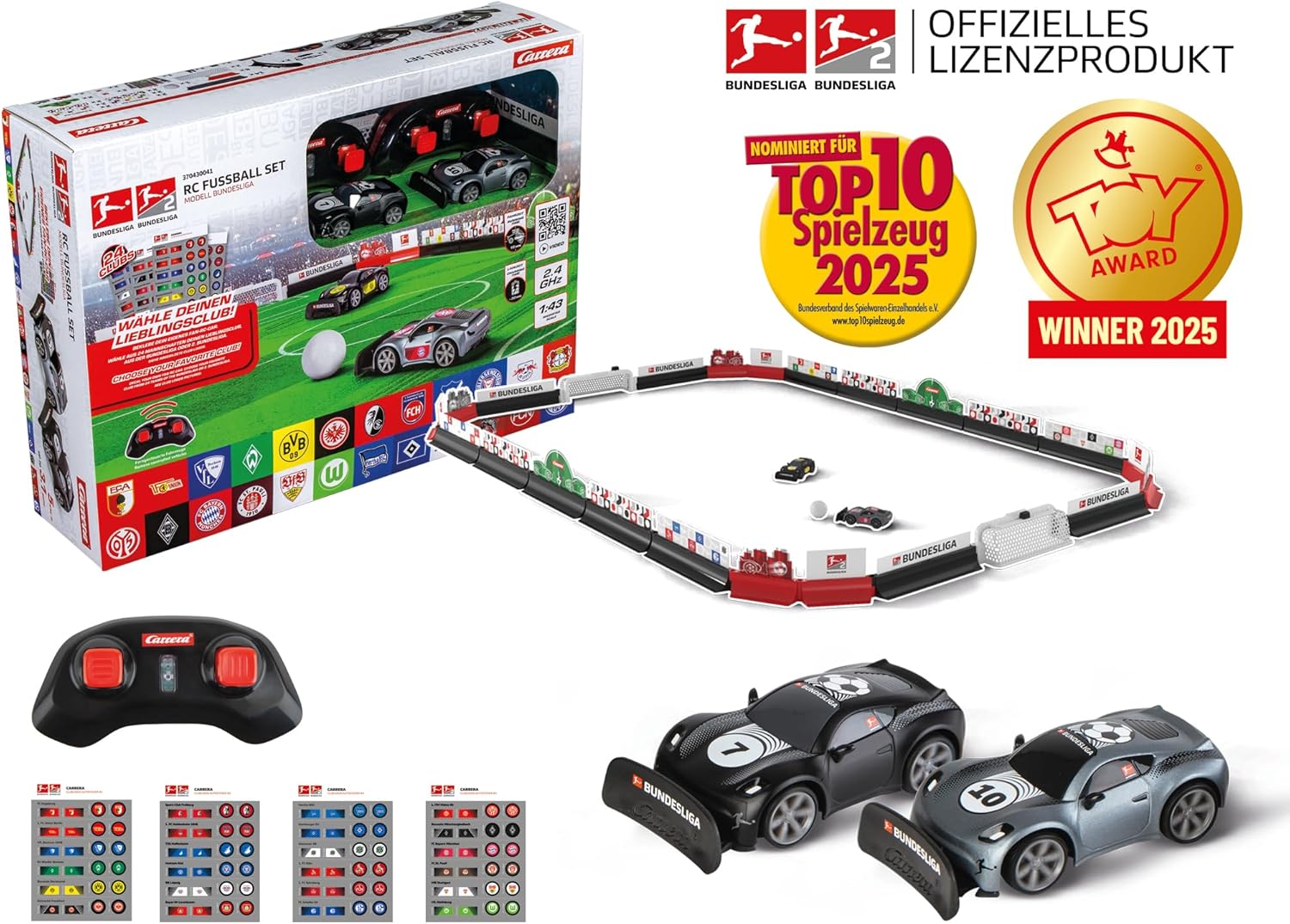 Carrera - Carrera RC 24GHz Bundesliga Voetbalset
