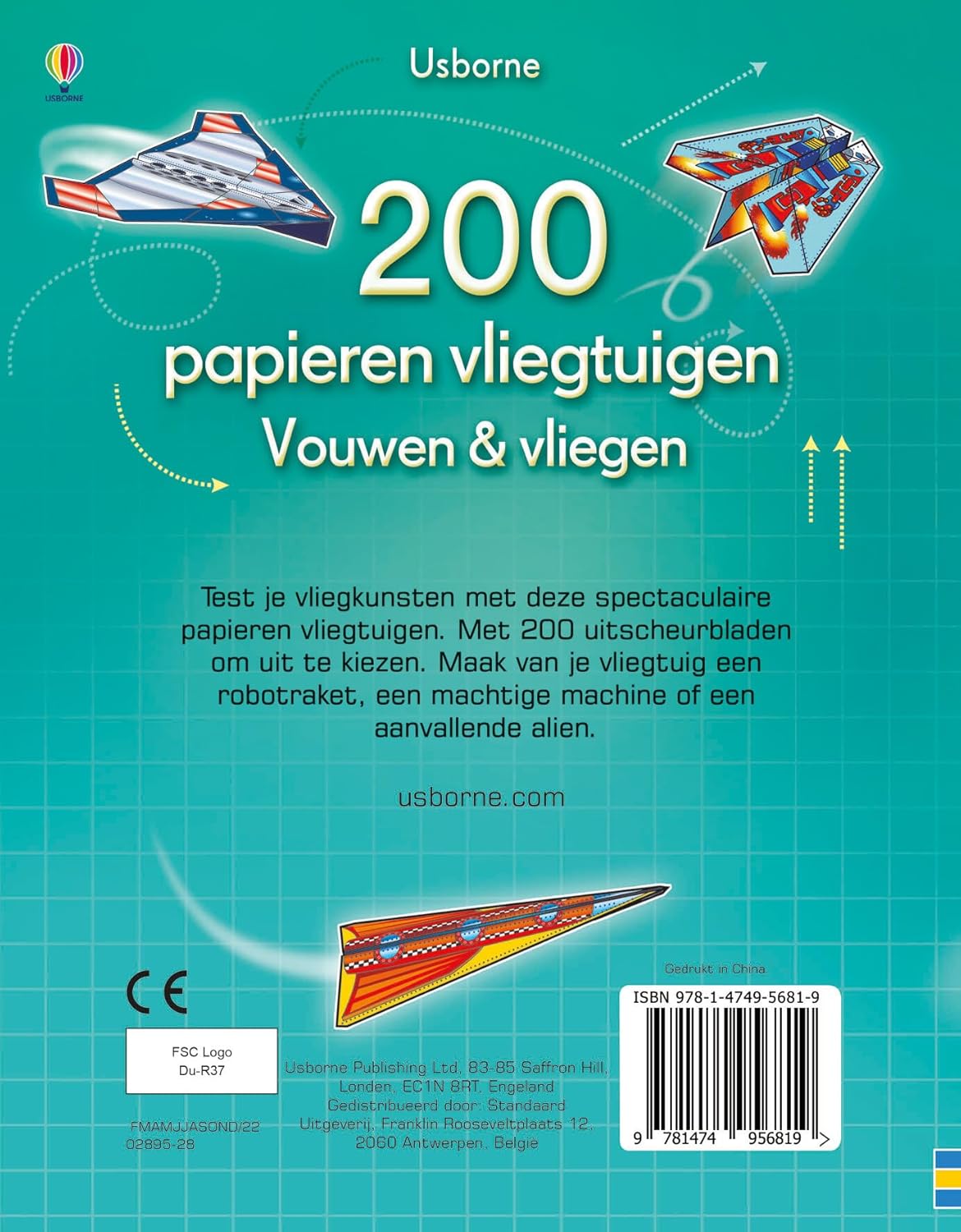 Centraal Boekhuis - 200 Papieren Vliegtuigen Vouwen & Vliegen