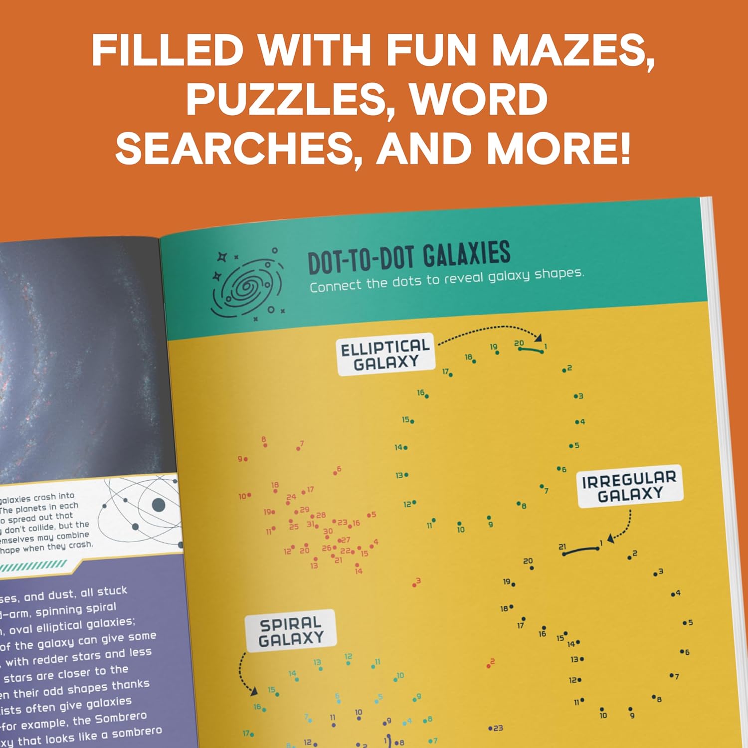 The Outer Space Activity Book for Kids: Explore the Universe with Fun Facts, Mazes, Crosswords, and More