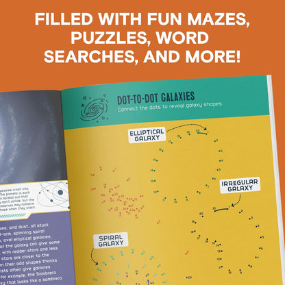The Outer Space Activity Book for Kids: Explore the Universe with Fun Facts, Mazes, Crosswords, and More