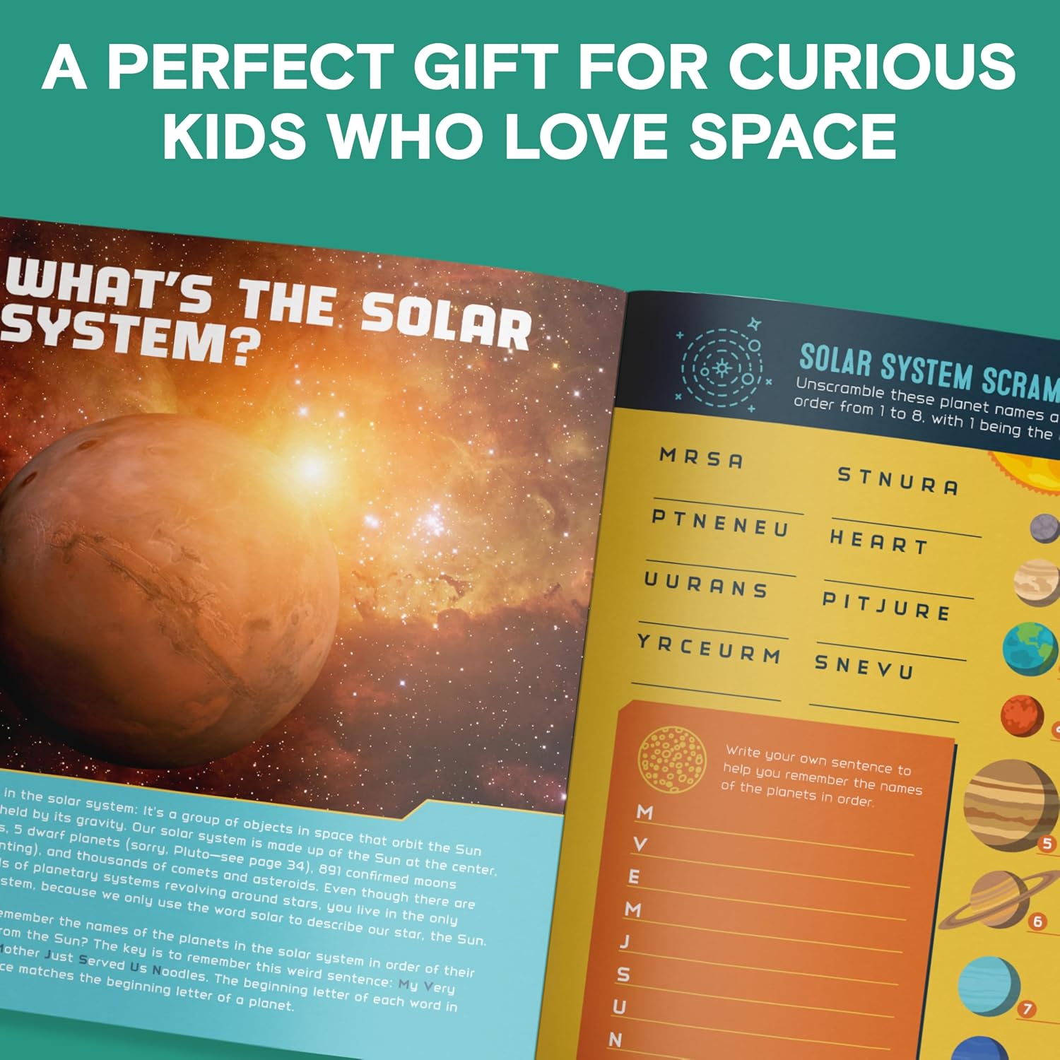 The Outer Space Activity Book for Kids: Explore the Universe with Fun Facts, Mazes, Crosswords, and More