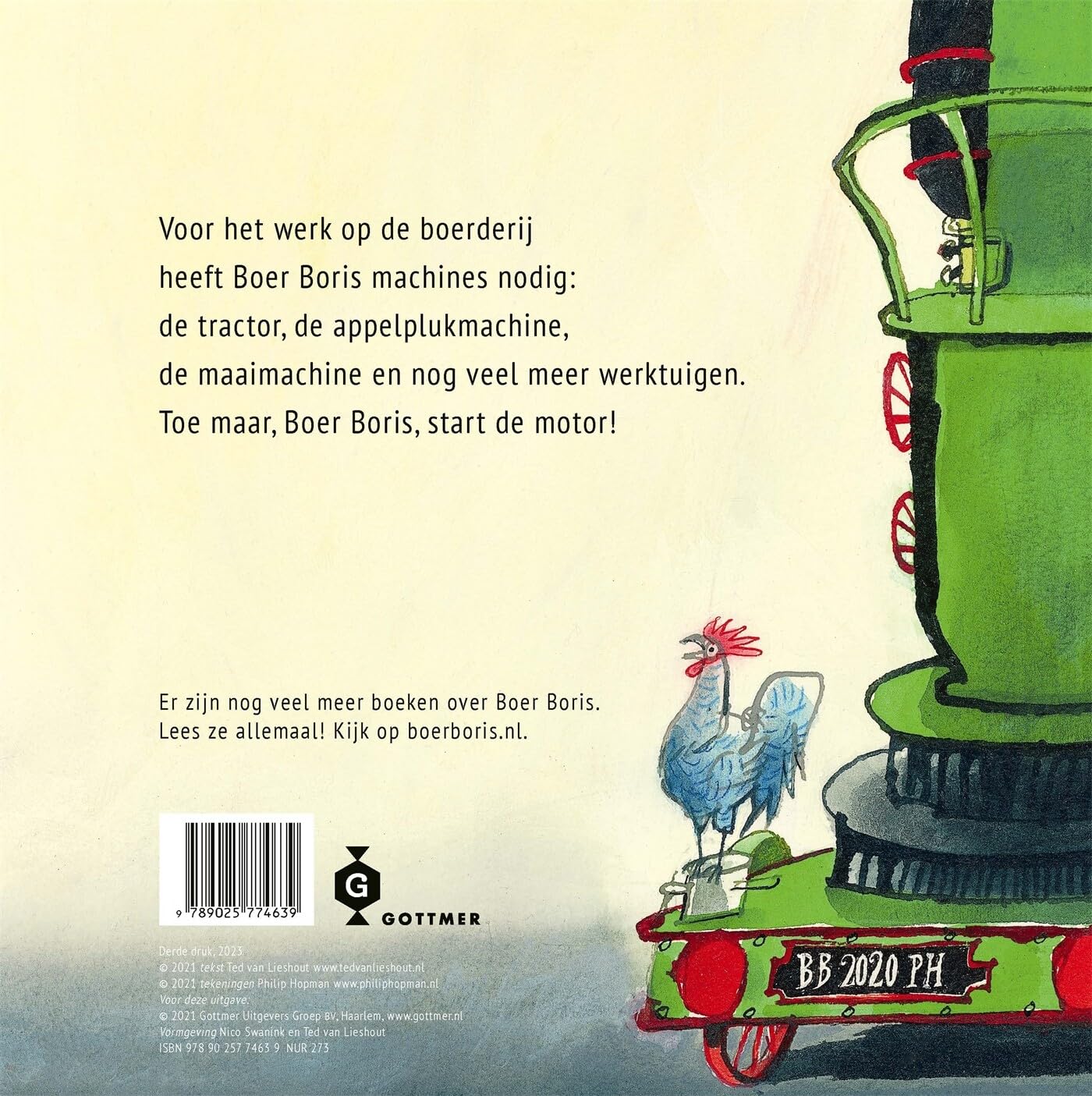 Boer Boris, start de motor!: Een uitklapboek