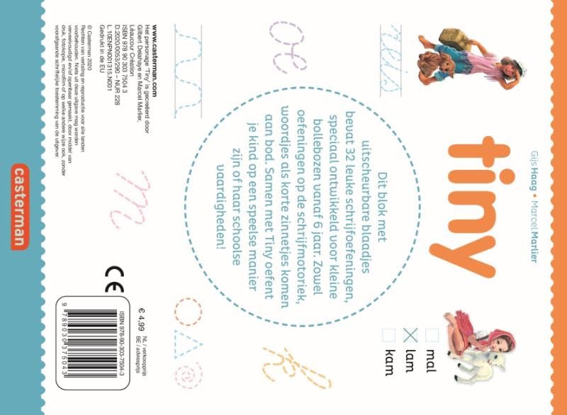 Standaard Uitgeverij - Tiny Oefenblok - Ik leer schrijven 6+