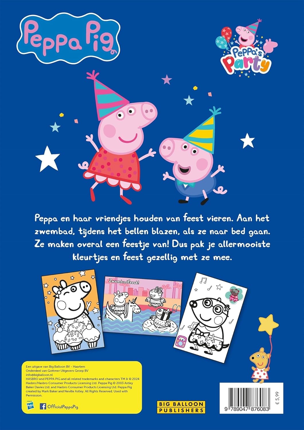 Peppa's feestkleurboek