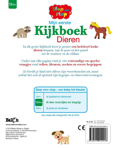 Standaard Uitgeverij - Mijn Eerste Kijkboek - Dieren 12m+