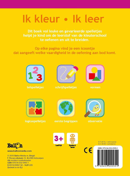 Standaard Uitgeverij - Ik kleur Ik leer 3+
