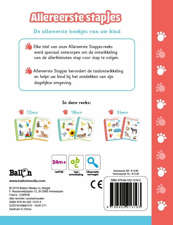 Standaard Uitgeverij - Allereerste Stapjes - Woordjes 24m+