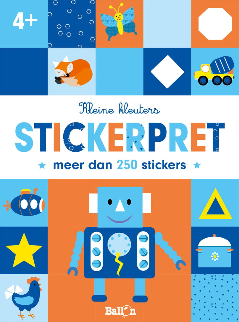 Standaard Uitgeverij - Kleine Kleuters Stickerpret Robot 4+