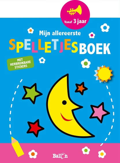 Standaard Uitgeverij - Mijn Allereerste Spelletjesboek met Herbruikbare Stickers