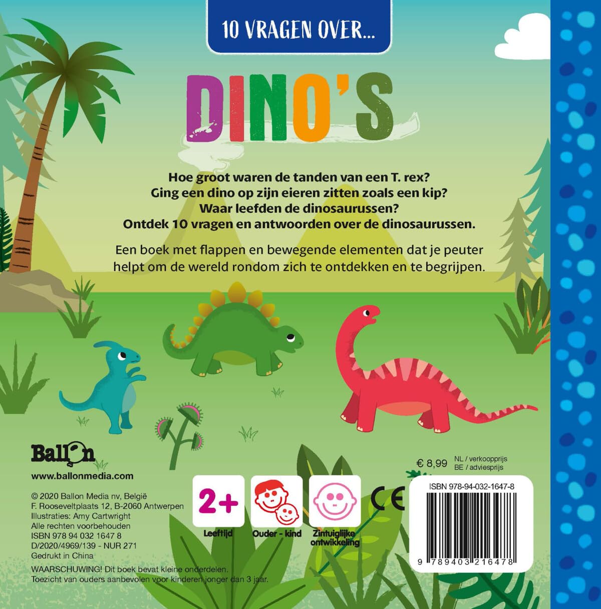 Standaard Uitgeverij - Schuif- en Flapjesboek - 10 vragen over... Dino\`s
