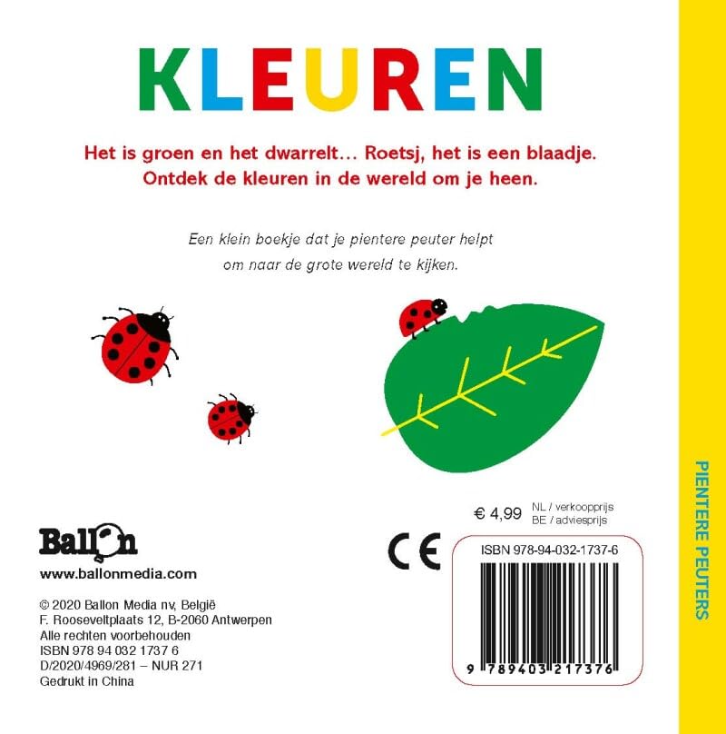 Standaard Uitgeverij - Pientere Peuters Kartonboek - Kleuren