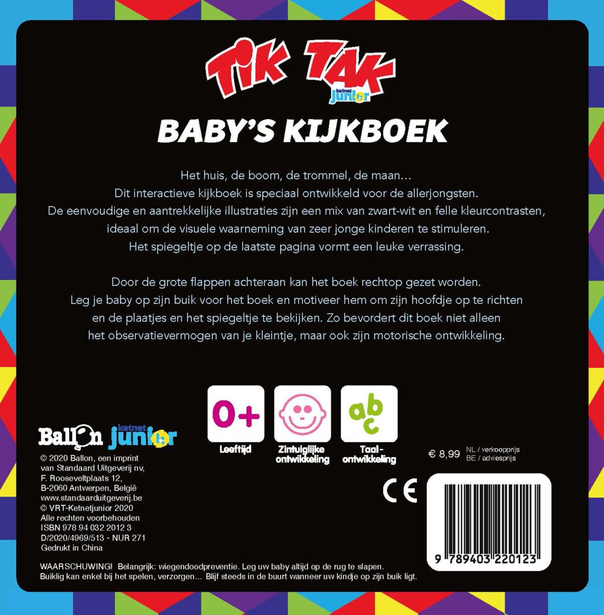 Standaard Uitgeverij - Tik Tak - Baby\`s Kijkboek 0-6m