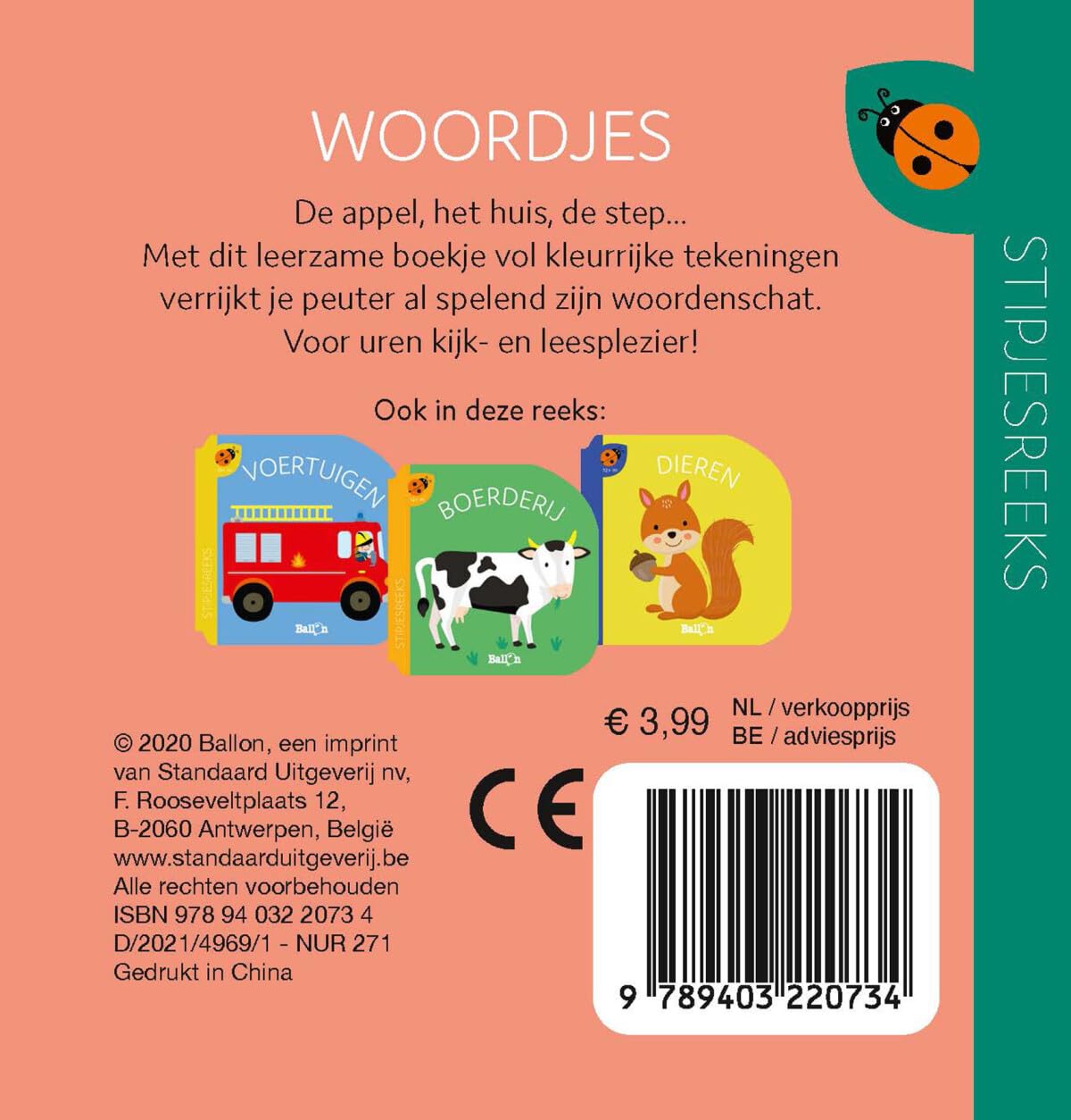 Standaard Uitgeverij - Kartonboek Stipjesreeks Woordjes