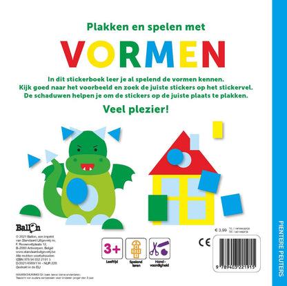 Standaard Uitgeverij - Pientere Peuters Stickerboek - Vormen