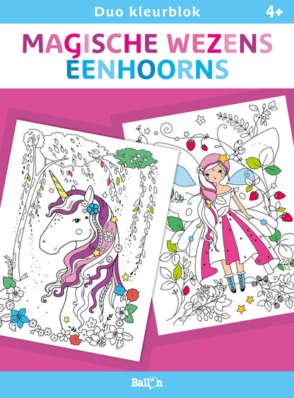 Standaard Uitgeverij - Duo kleurblokken - Magische wezens en Eenhoorns