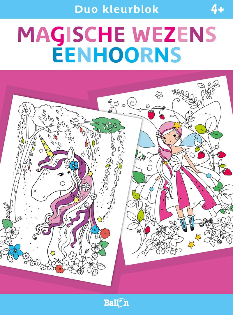 Standaard Uitgeverij - Duo kleurblokken - Magische wezens en Eenhoorns