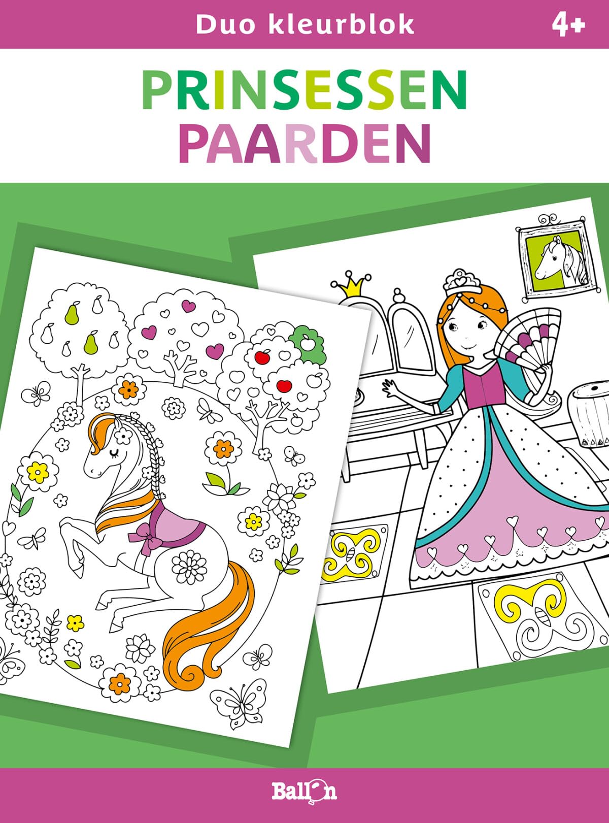 Standaard Uitgeverij - Duo kleurblokken - Prinsessen en Paarden
