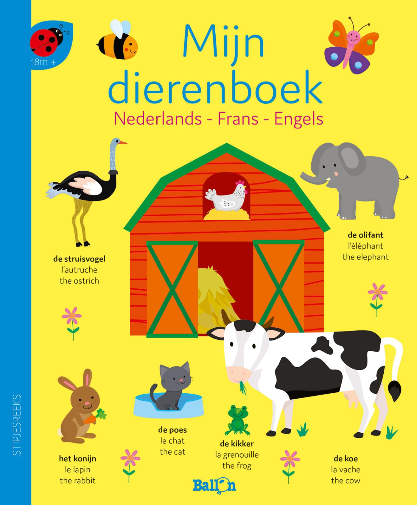 Standaard Uitgeverij - Stipjesreeks Mijn Dierenboek - Nederlands Frans en Engels