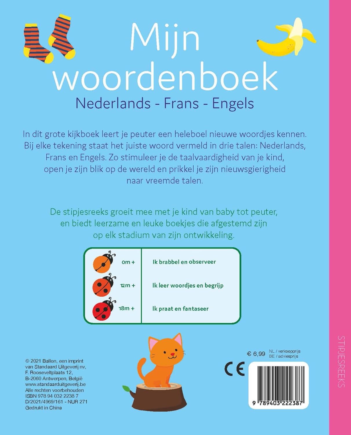 Standaard Uitgeverij - Stipjesreeks Mijn Woordenboek - Nederlands Frans en Engels