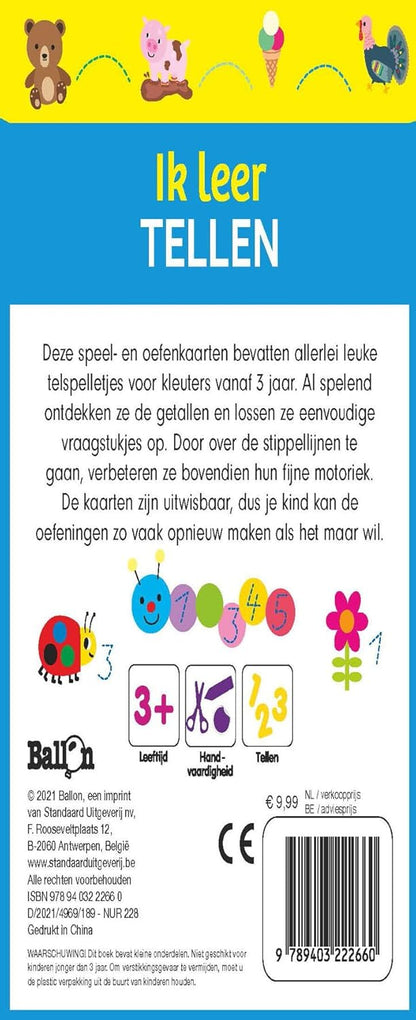 Standaard Uitgeverij - Speel- en leerkaarten - Ik leer tellen 3+
