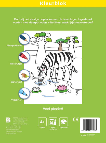 Standaard Uitgeverij - Kleurblok Natuur 4+