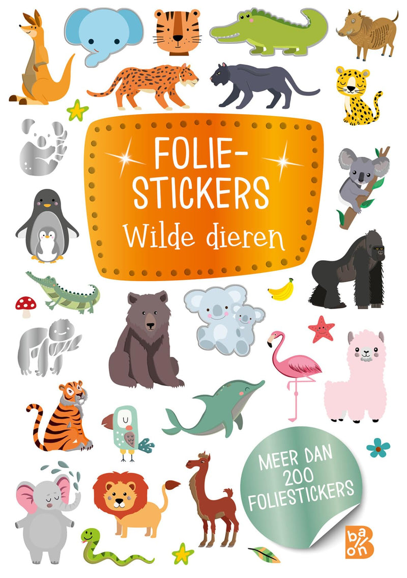 Standaard Uitgeverij - Glitter Foliestickers - Wilde dieren