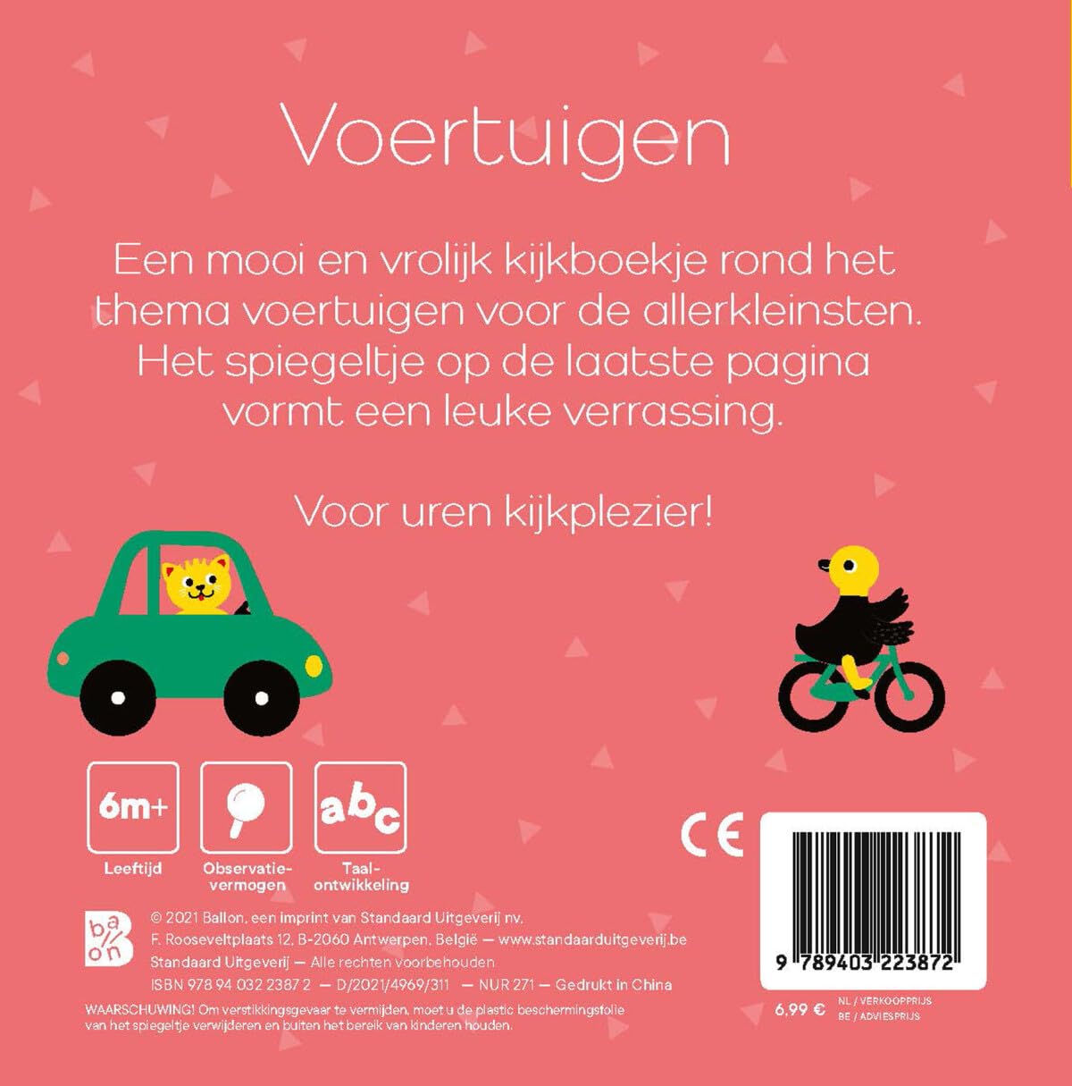 Standaard Uitgeverij - Kijkboekje Met Spiegeltje - Tsjoek tsjoek! Voertuigen