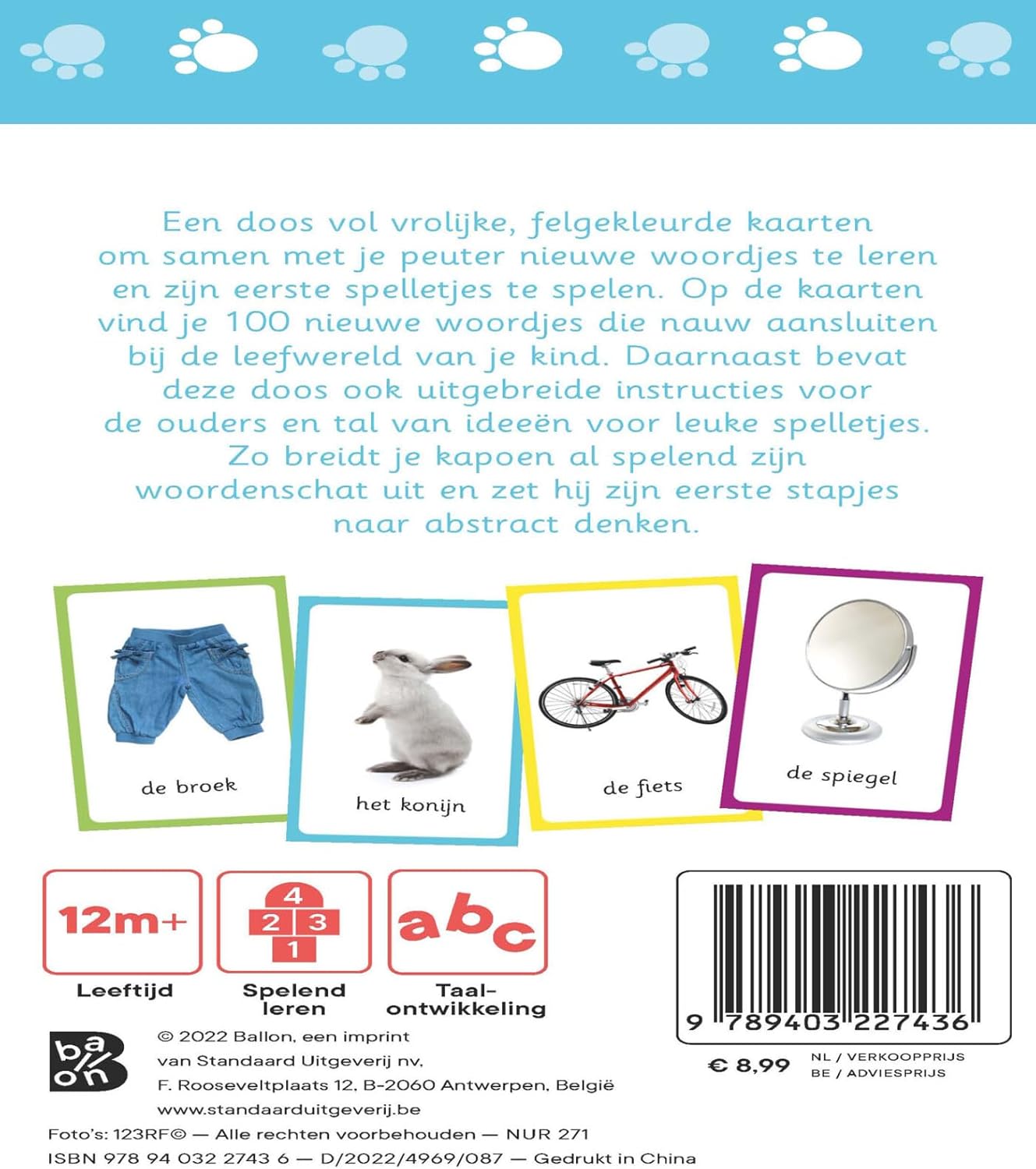 Standaard Uitgeverij - Kijk- en Speelkaarten Woordjes