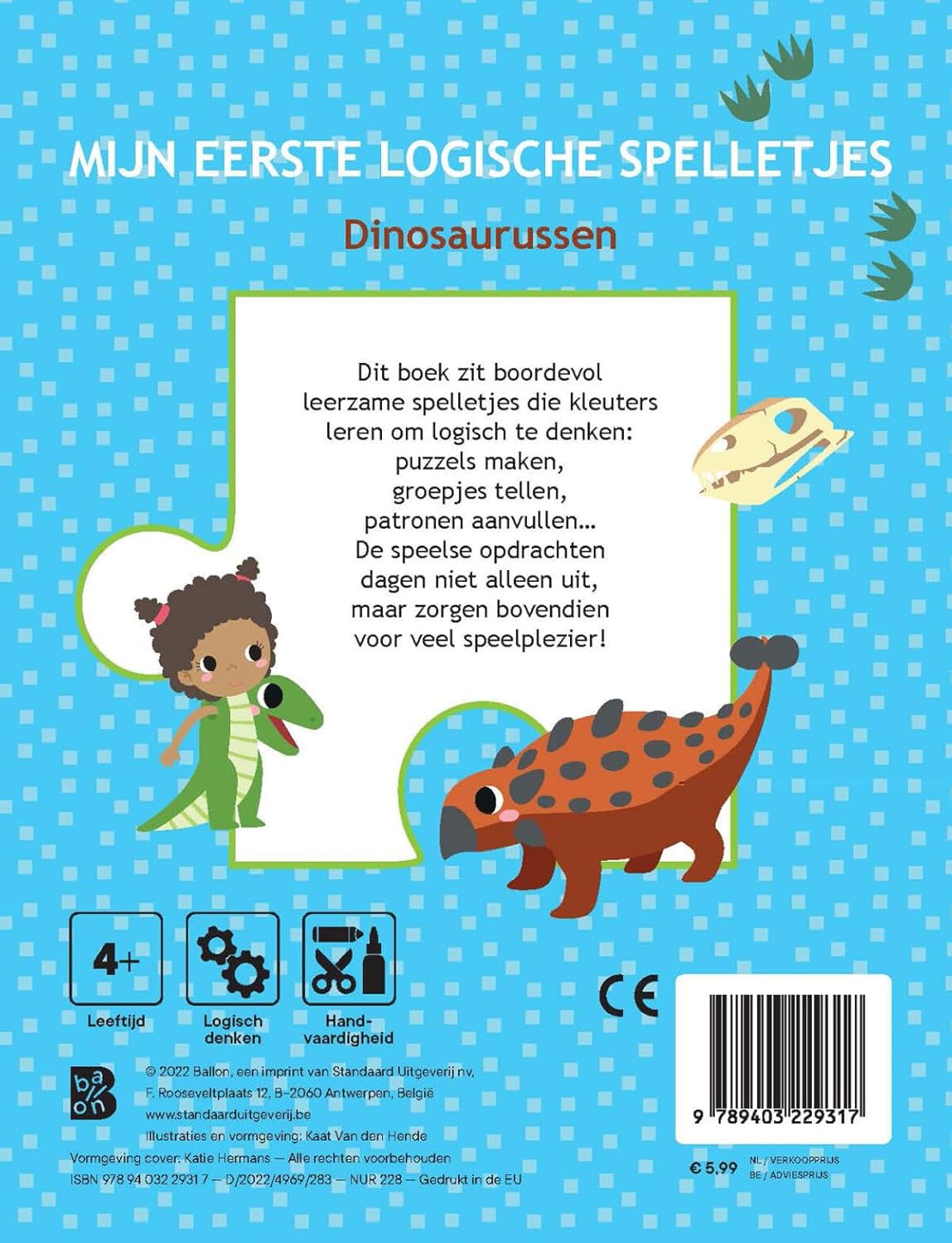 Standaard Uitgeverij - Mijn eerste logische spelletjes 4+ - Dino\`s
