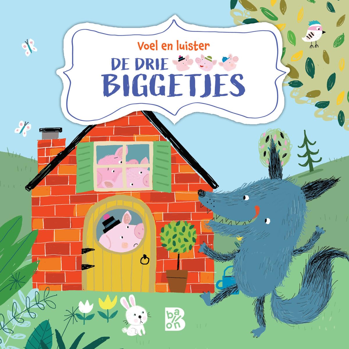 Wins Holland - Voelgeluidenboek - De drie biggetjes