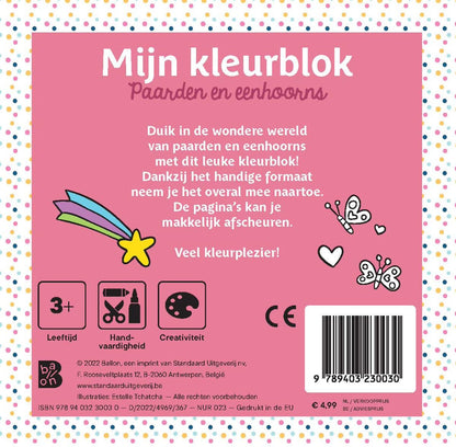 Standaard Uitgeverij - Mijn Kleurblok - Paarden en Eenhoorns